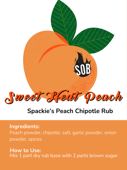 Sweet Heat Peach - Peach Chipotle Dry Rub